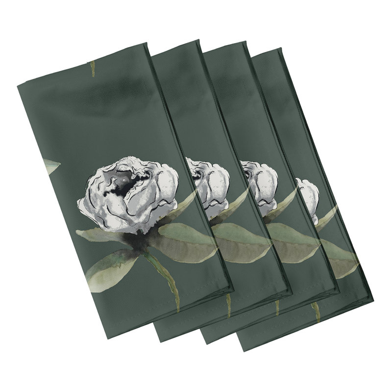 Serviette 19 po Ladwig Bunch Floral, Vert