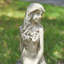 Statue de jardin en sirène à finition de béton H 20 po Vilena