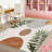 Geometric & Palm Leaf Area Rug, Soft And Lightweight, Suitable For All Seasons, Easy To Maintain And Easy To Clean, Machine Washable Carpet Floor Mat, Suitable For Living Room, Bedroom, Dining Room, Hallway, Balcony, Room Decor, Home Decor, Outdoor Decor-379849100
