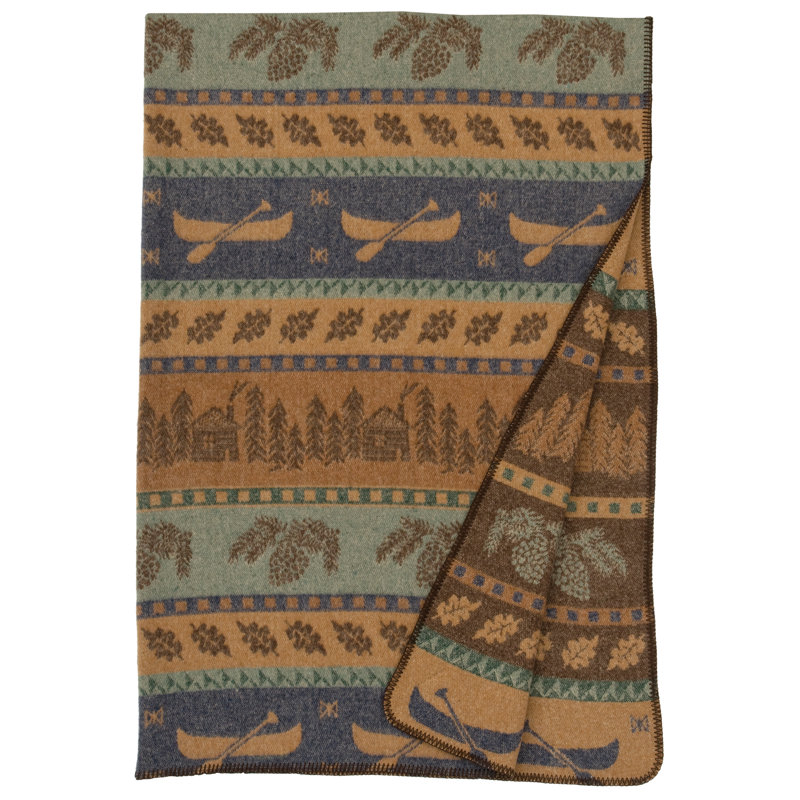 Wooded River Lake Shore II - Throw - 60x72