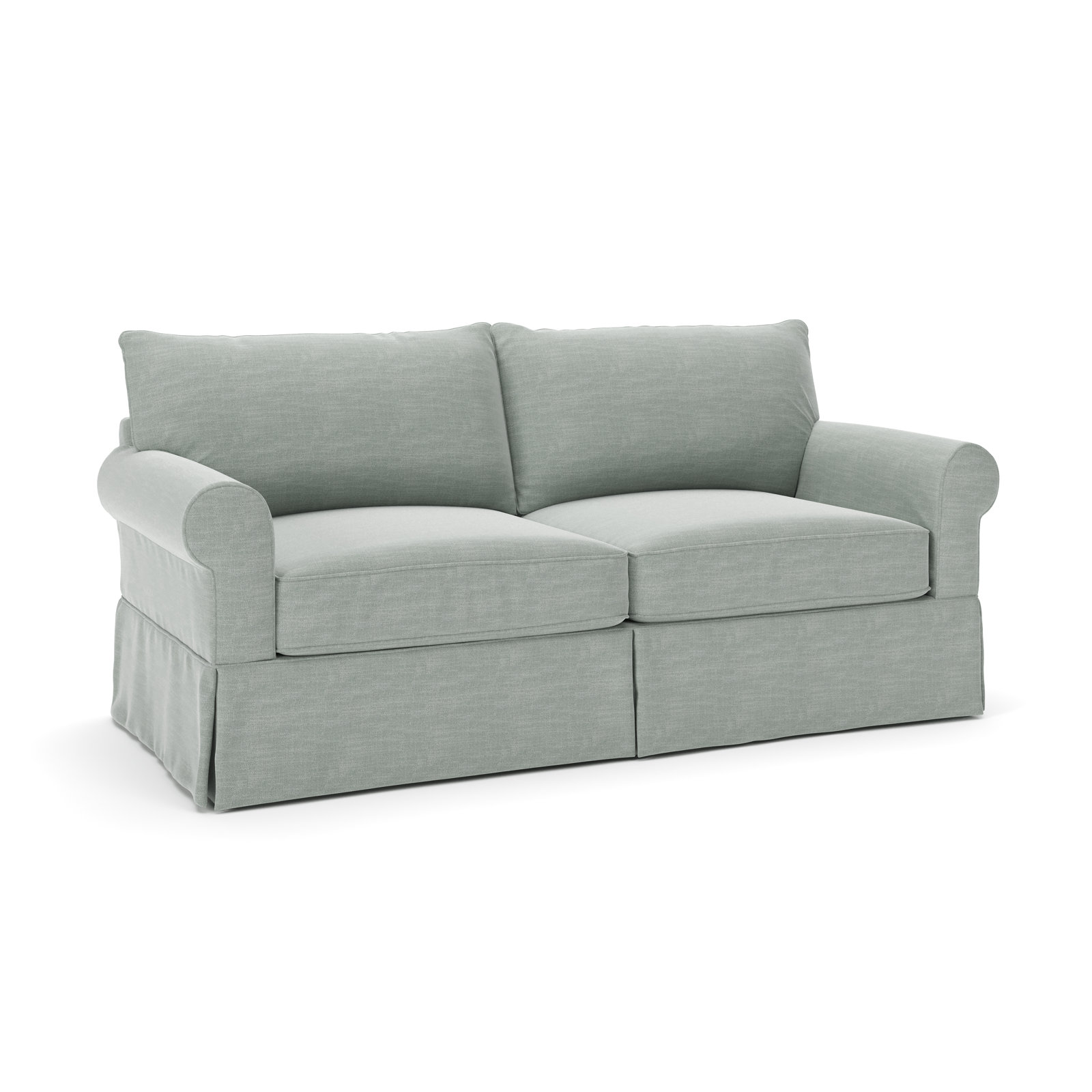 Amari 83" Cotton Sofa, Conversation Capri Basketweave
