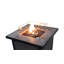 Square Concrete Propane Smokeless Fire Pit Table