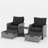 Idamarie Wicker Conversation Set with Ottoman-112739280-105270513