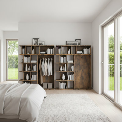  Multi-use Bookcase Storage Wardrobe