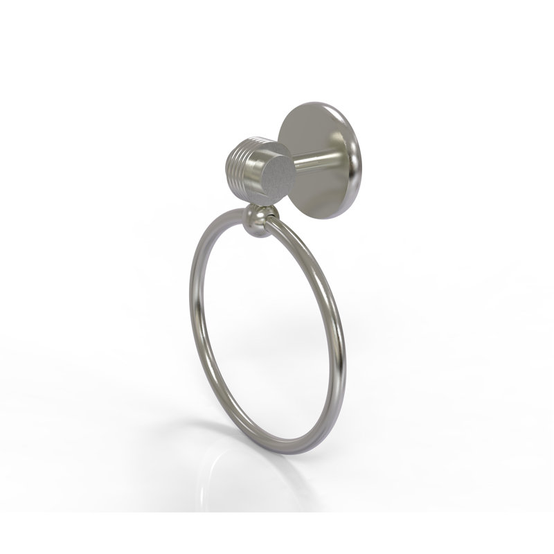 Anneau à serviette mural simple, Nickel satiné
