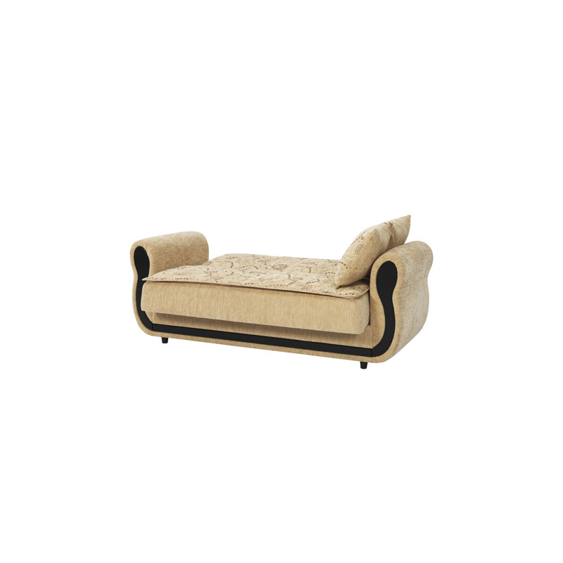 Causeuse convertible avec rangement Collection, Beige