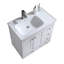 Ensemble de meuble-lavabo simple blanc 32 po Modern