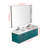 Wenty 14.5'' White Ceramic Rectangular Bathroom Sink