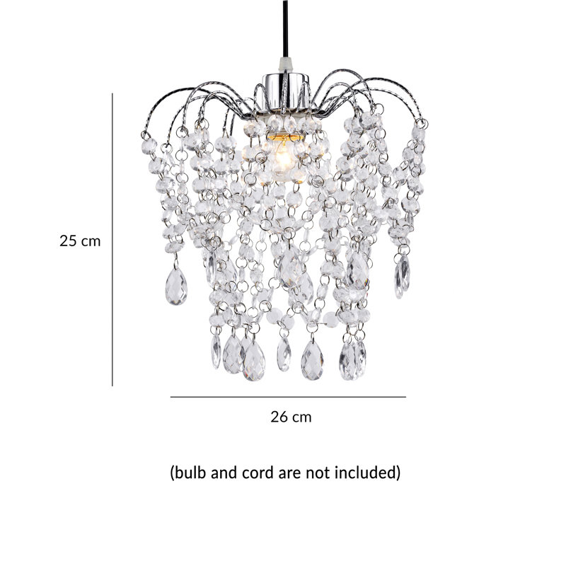 Herrera 1 - Light Chrome Crystal Pendant