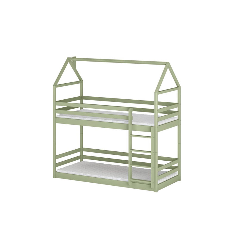 Platform Bed Frame with Trundle Included, Olive
