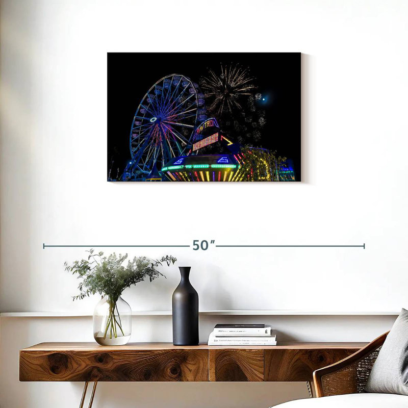 Feux d'artifice du carnaval de Kerner City, H 20 po x l 30 po