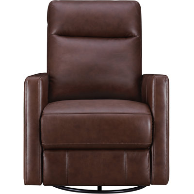 Ashby Power Headrest Swivel Glider Leather Recliner