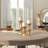 Mango Wood Turned Style Pillar Candle Holders-2134611361