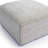 Coerd Taupe Chenille Basketweave Ottoman