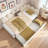 Upholstered Daybed With Adjustable Side Panels And Casters-402331076