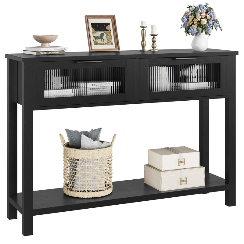 110cm Console Table, Black, Black, Black