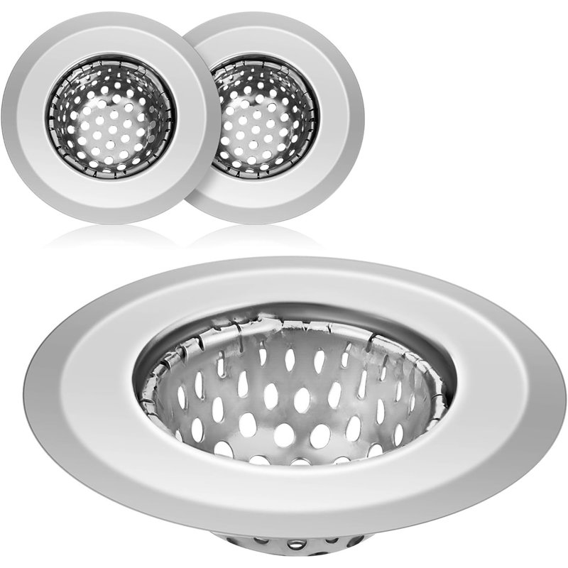 Stainless Steel Sink Strainer Kitchen Sink Strainer Plug For Kitchen Bathroom Wash Basin