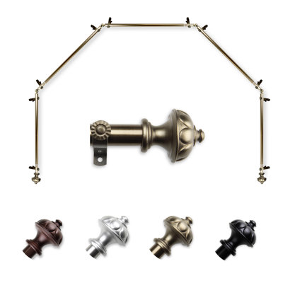 Tringle à rideaux simple ajustable Blondene