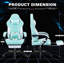 Fauteuil de jeu ergonomique à massage de style course avec support lombaire, repose-pieds et appui-tête réglable pour adultes-2078951531