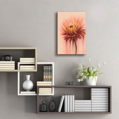 Art mural en verre acrylique épique «Sun-Drenched Mums 2» par Grace Popp, 16 po x 24 po
