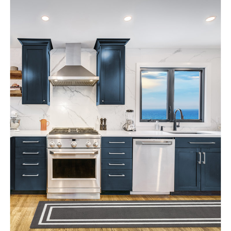 Tapis capitonné à 1 ligne Nautica, Tapis de couloir 2 pi 2 po x 8 pi