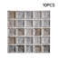 10-Pack 3D Self-Adhesive Wall Tile Stickers