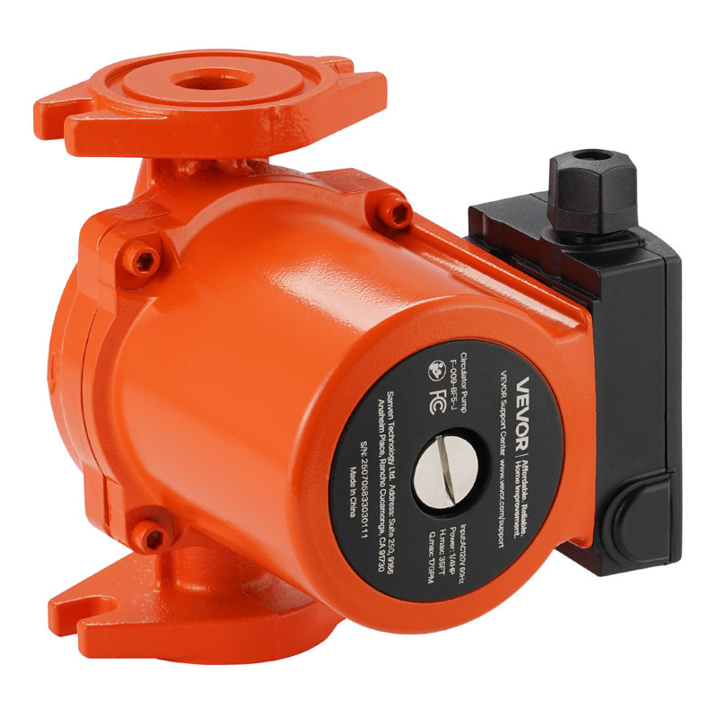 F-009-BF5-J Cast Iron Circulator Pump Hot Water Circulation 1/4 HP 17 GPM