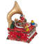 Décoration de Noël musicale 7 "Père Noël sur Phonographe