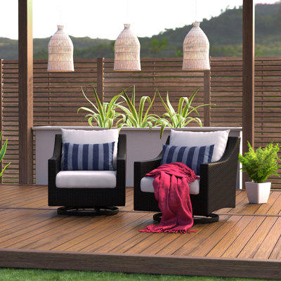 Northridge Swivel Patio Chair with Cushions -  RST Brands, OP-PECLB2M-CINK-K