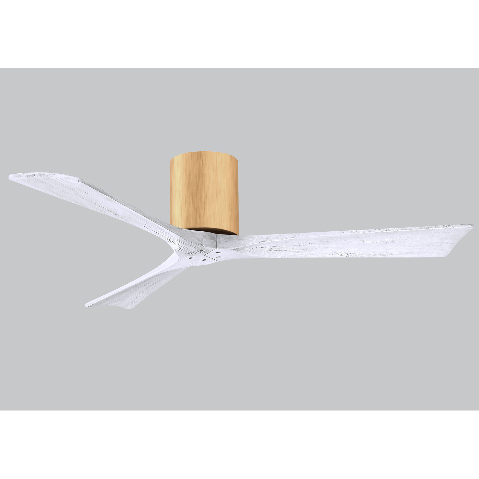 Olivier 3 Blade Ceiling Fan, 52", Light Maple, Matte White