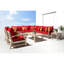 Ensemble de conversation modulaire 9 pièces avec housses de coussin Sunbrella Paulet-1825775426