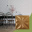 Panneau mural 3D décoratif Helene EnduraWall l 11 7/8 po x H 11 7/8 po, or métallique vieilli rétro (couvre 0,98 pi2)-123529148