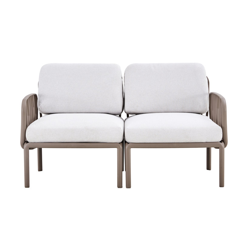 Fauteuil de jardin - base en plastique, coussin de confort intérieur / extérieur, structure