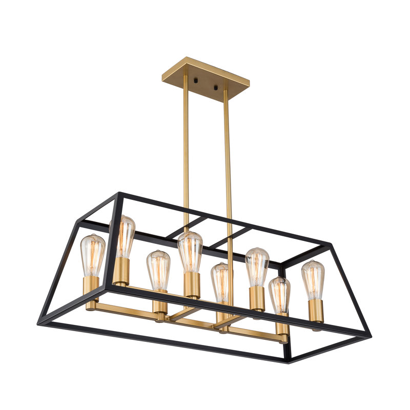 8 - Light Dimmable Kitchen Island Geometric Chandelier