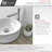 16 in. x 16 in. Porcelain, White Round Vessel Bathroom Sink-73819457
