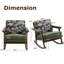Chaise d'appoint Mid-Century moderne, chaise berçante