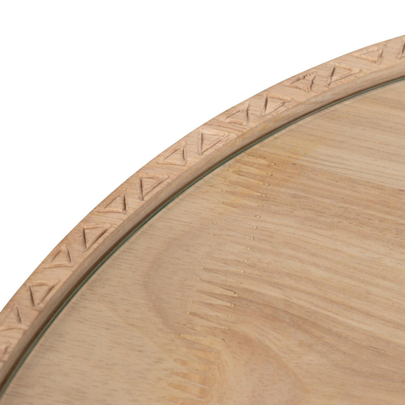 Ethiopian Coffee Tray Table, 21.5" H x 16.5" W x 16.5" D