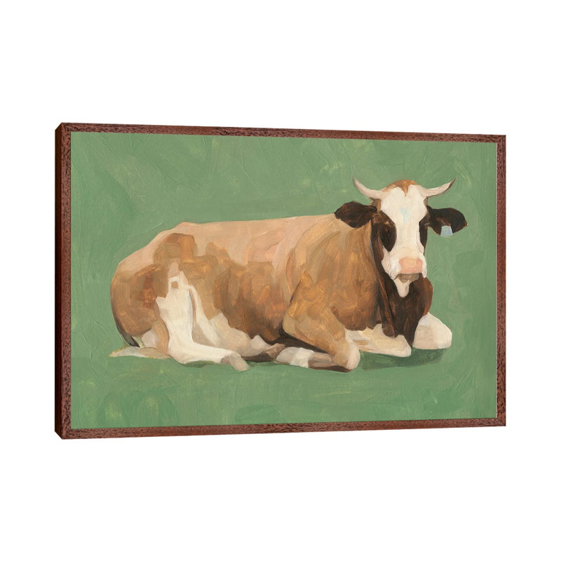 How Now Brown Cow II by Emma Scarvey - Gallery-Wrapped Canvas Giclée on Canvas, Wrapped Canvas, 66.04 cm H x 45.72 cm W