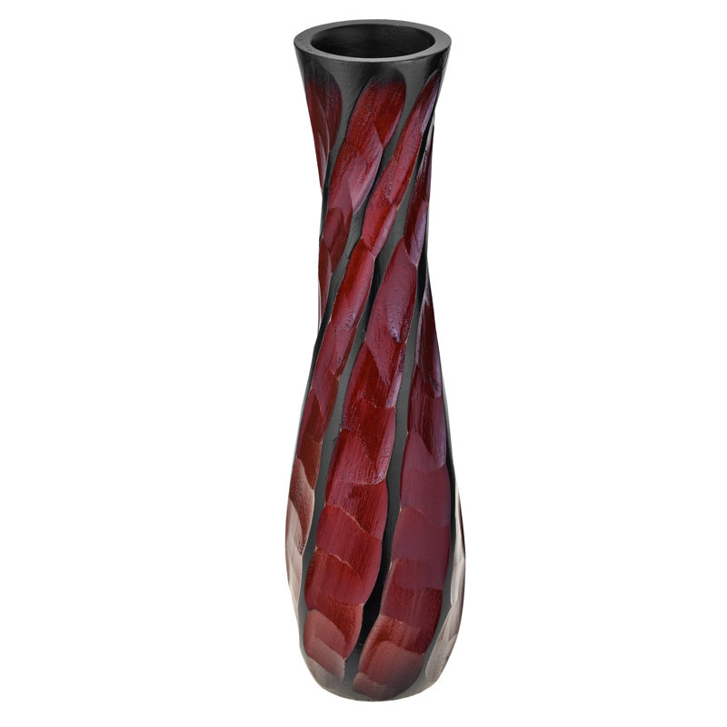 Vase de table en bois 14 po Ather