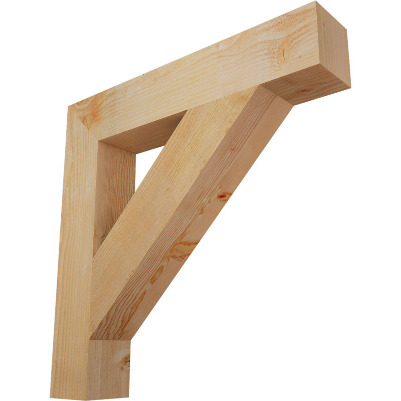 Support de bloc traditionnel, H 34 po x l 6 po x P 34 po, Douglas (sciage brut)