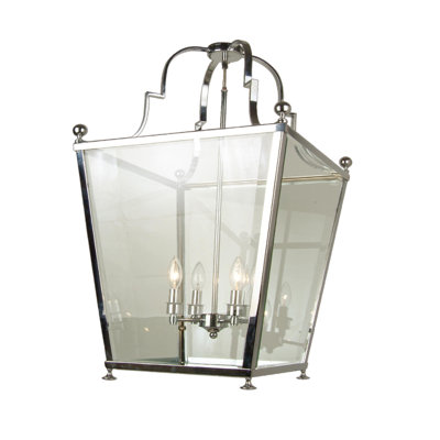 Lustre traditionnel en chrome 4 lumières Mcburney