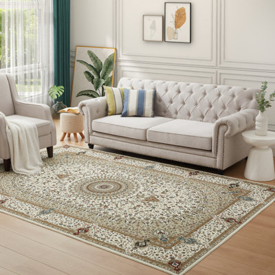Oriental Machine Tufted Shag Area Rug