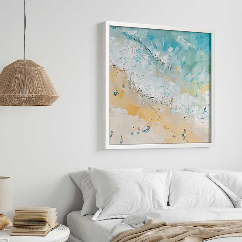 Impression encadrée sur papier, Blanc opaque, H 17 po x l 17 po x P 1,25 po