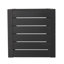 Table d'appoint avec structure en aluminium, teinte noir mat en