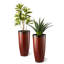 Ensemble de 2 pots à fleurs surdimensionnés en faux cobalt 30 po-123175661-123175659