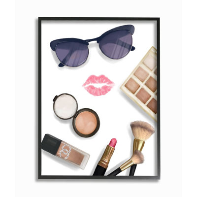 " Fashion Glam Accessories And Cosmetics Lipstick Kiss " by Ziwei Li