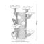 Arbre à chat H 63,78 po Jacek-1431331709