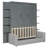 Queen Size Murphy Bed Wall Bed with Sofa,Gray