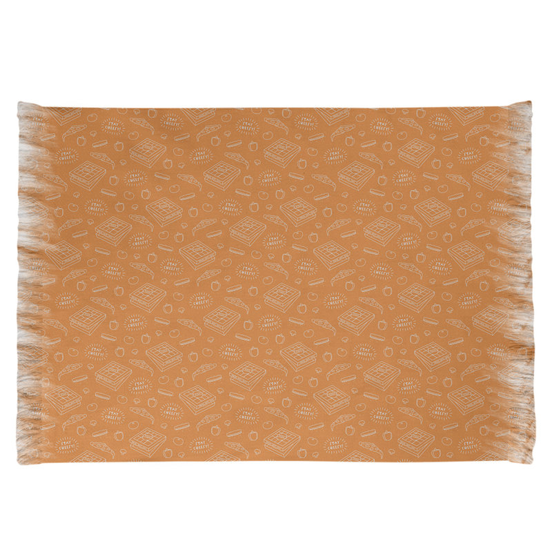 Orange pizza Tapis décoratif, non