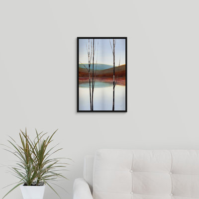 « calme eaux i », peinture sur toile
